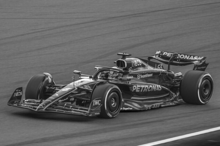 Lewis Hamilton British F1 Grandprix In His Mercedes Silverstone July 2023