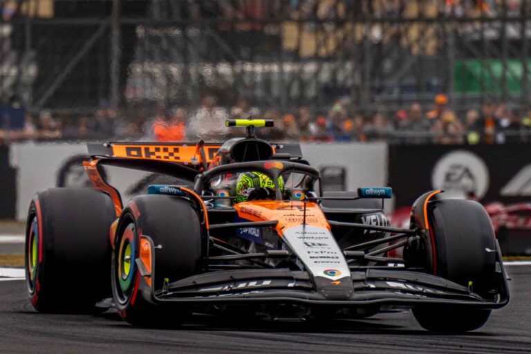 Lando Norris During FP3 at the British F1 Silverstone 2025
