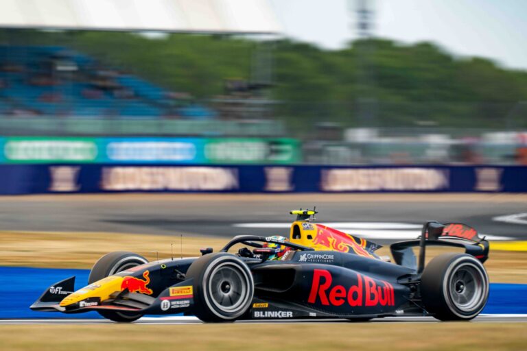 Arvid Lindblad as an F2 driver for Campos Racing ahead of his F1 debut for Racing Bulls in Australia this weekend