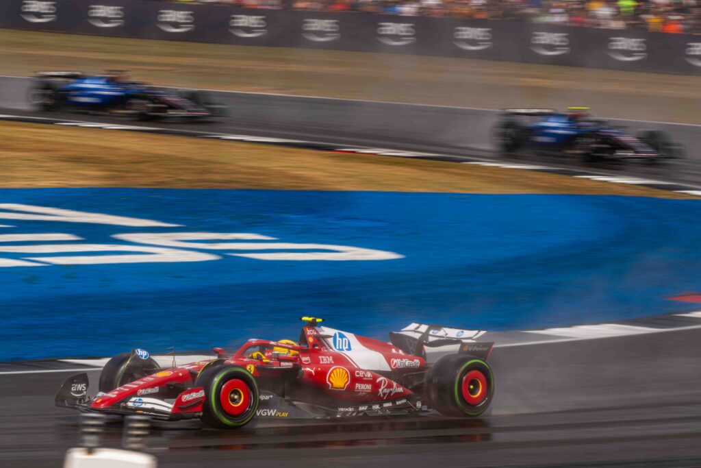Lewis Hamilton for Ferrari at the Silverstone F1 Grand Prix 2026